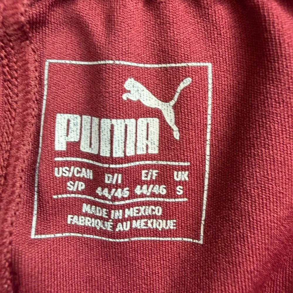 Puma Soccer Shorts Men's Small Burgundy Red Athletic Training‎ Logo